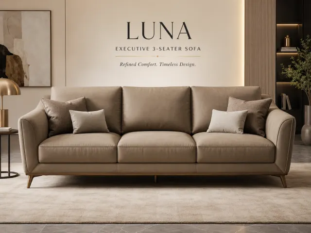 Luna Executive 3-Seater Sofa by Moon Furniture - custom-made sofa